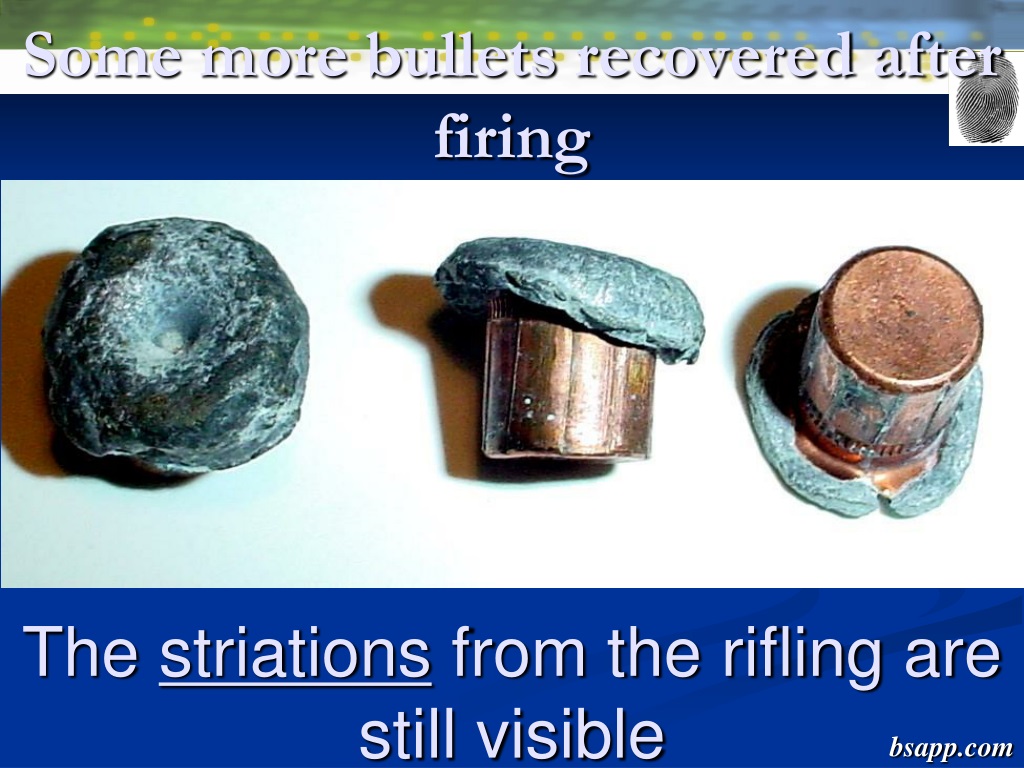 bullet fragments meaning