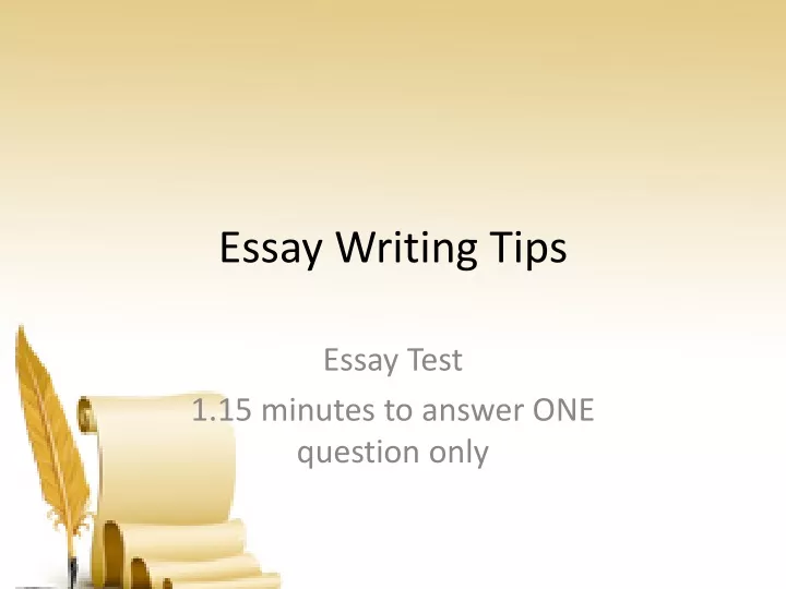 essay writing tips ppt