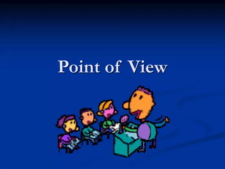 point of view n.