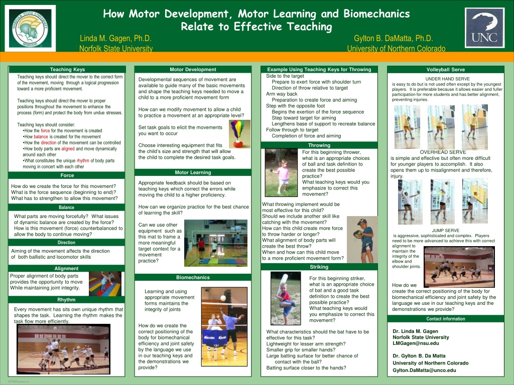 PPT - How Motor Development, Motor Learning and Biomechanics Relate to ...