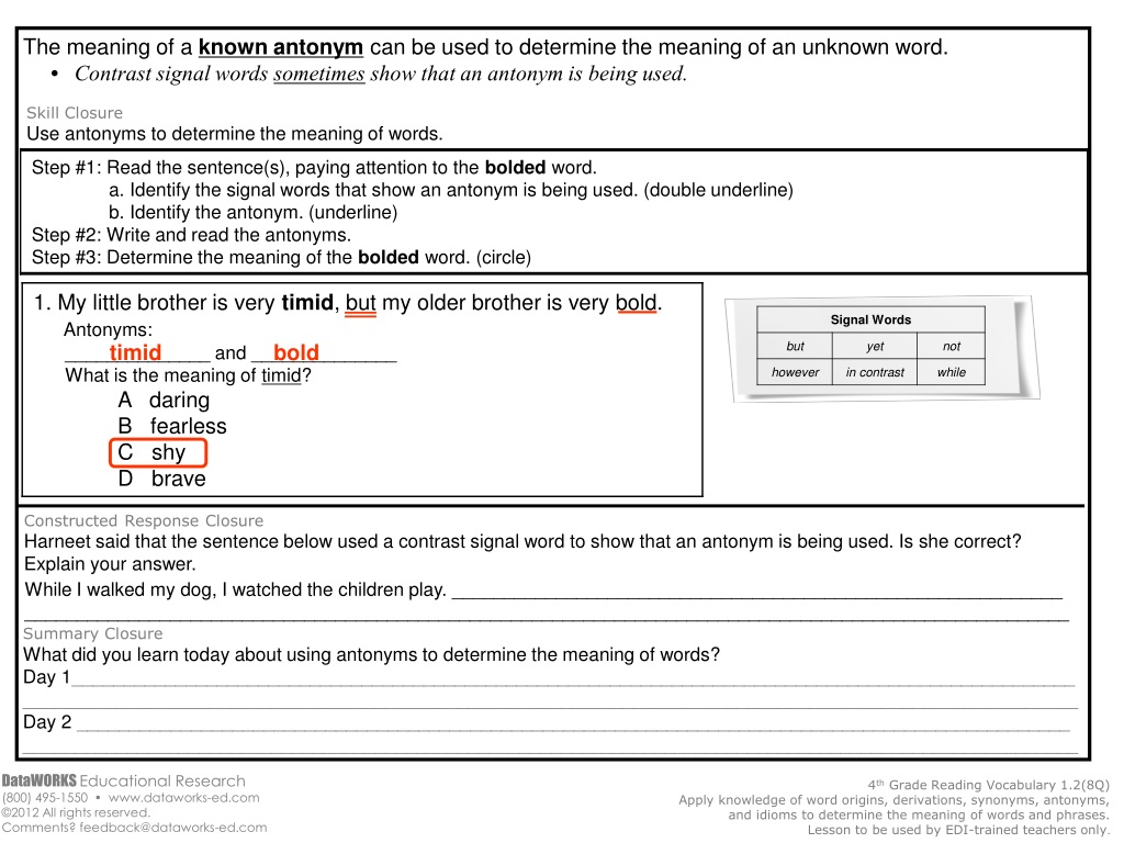 Hot Air Antonyms Free Printable | Carson Dellosa