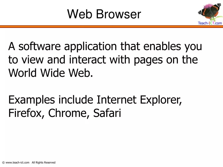 web browser powerpoint presentation