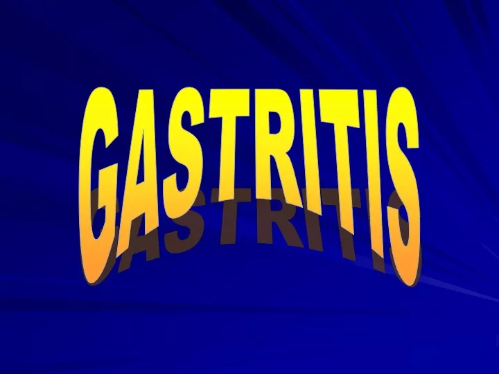 powerpoint presentation on gastritis