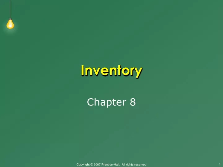 inventory n.