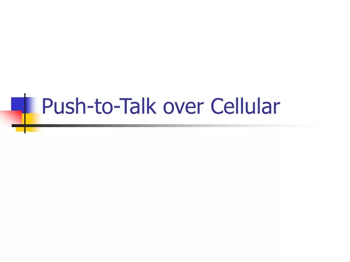 push to talk phone plans