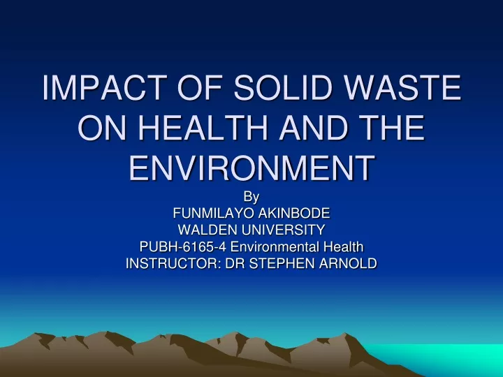 ppt-impact-of-solid-waste-on-health-and-the-environment-powerpoint