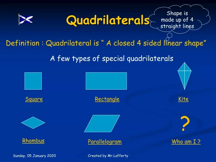 powerpoint presentation on quadrilaterals
