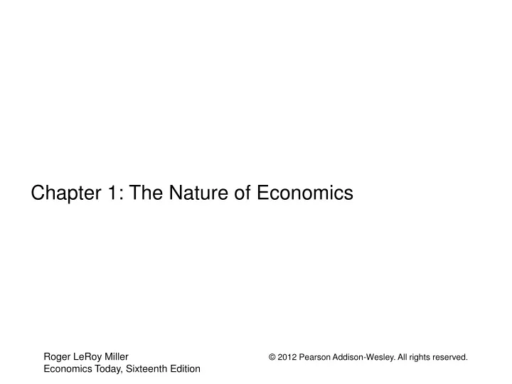 naked economics chapter summaries