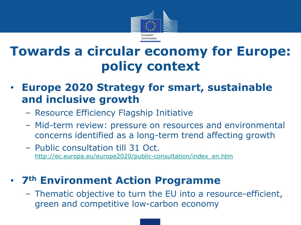 PPT - Towards a circular economy: A zero waste programme for Europe ...