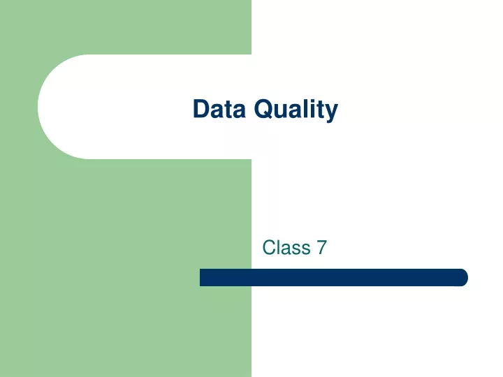 powerpoint presentation on data quality