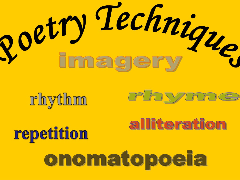 Ppt Poetry Techniques Powerpoint