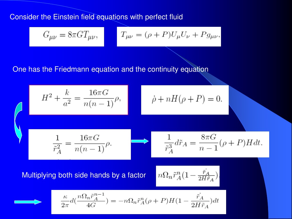 Ppt Einstein Field Equations And First Law Of Thermodynamics Powerpoint Presentation Id9642036 1208