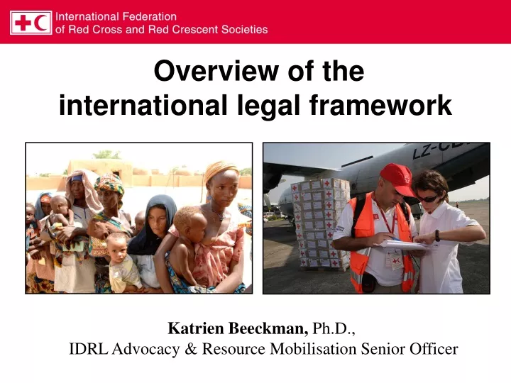 PPT - Overview Of The International Legal Framework PowerPoint ...