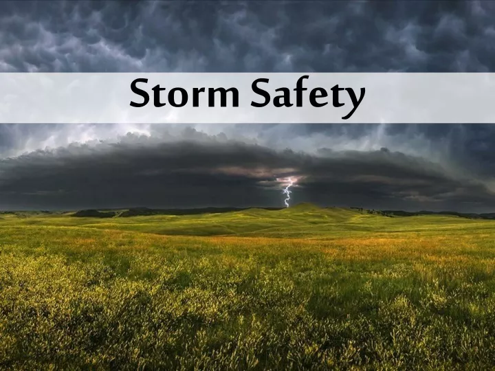 storm safety n.