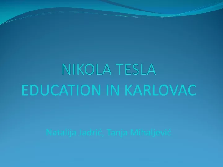 biography of nikola tesla ppt