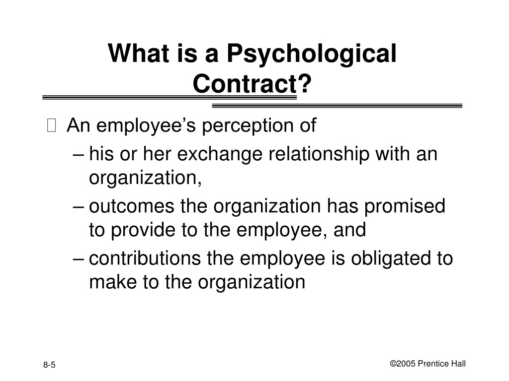 Motivation vs Psychological Contract