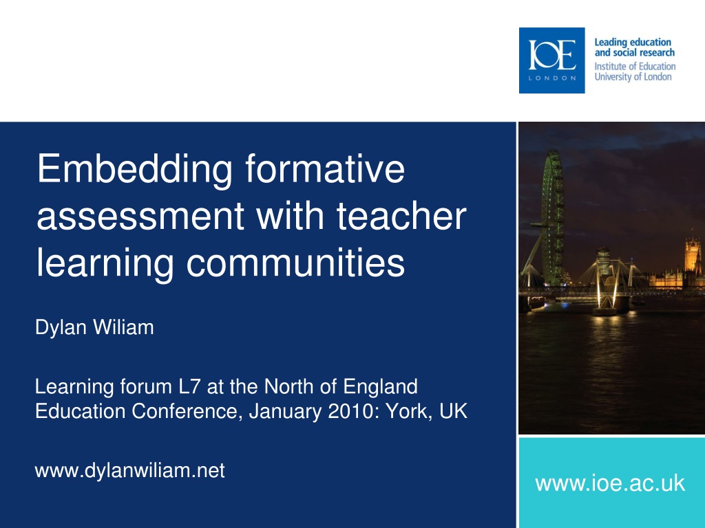 Ppt Embedding Formative Assessment With Teacher Learning Communities