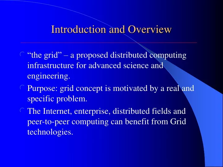 introduction and overview n.