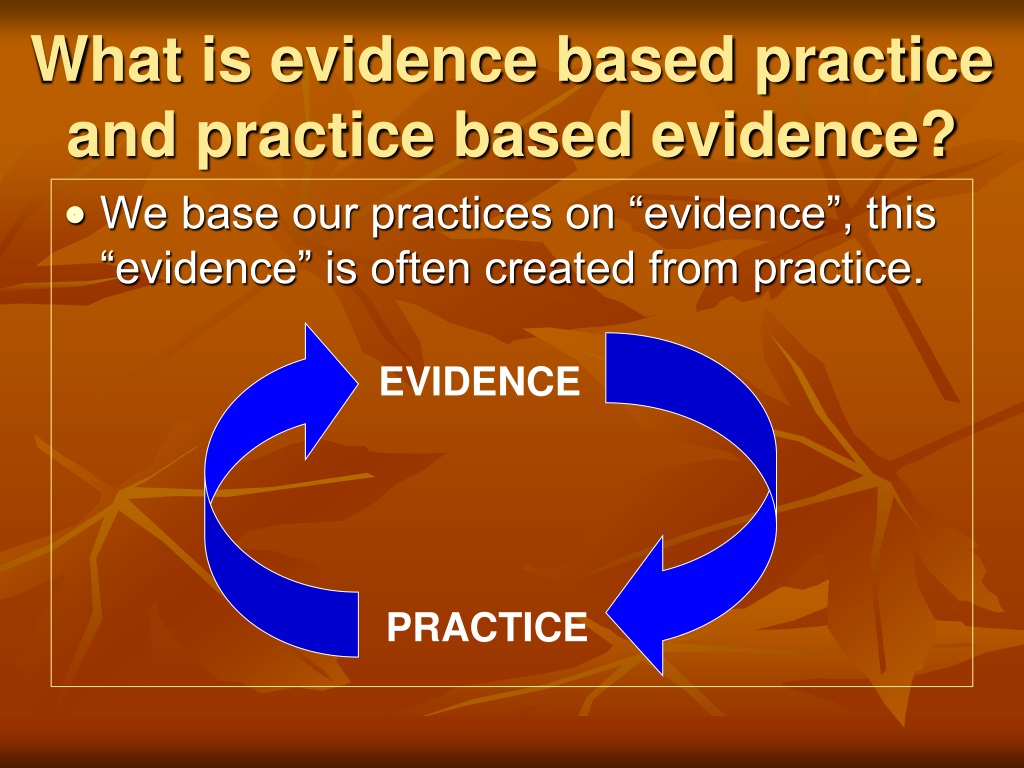 Ppt Evidence Based Practice And Practice Based Evidence Powerpoint Presentation Id9650684