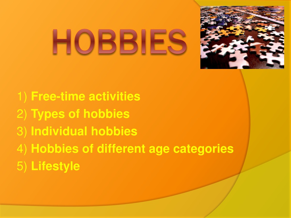 powerpoint presentation on hobbies