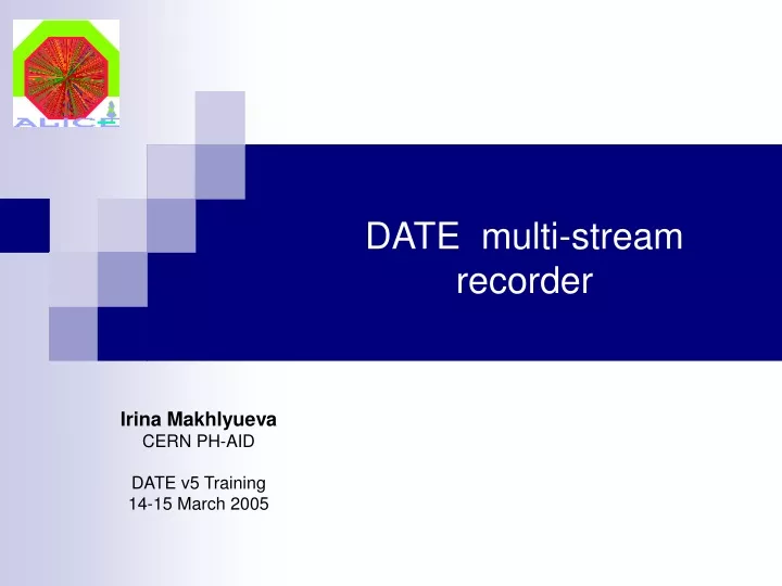date multi stream recorder n.
