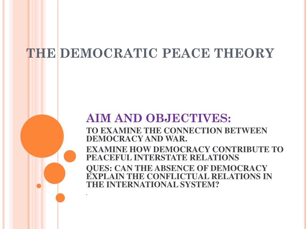 democratic peace theory conclusion