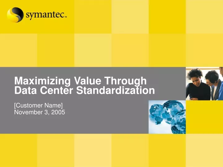 PPT - Maximizing Value Through Data Center Standardization PowerPoint ...