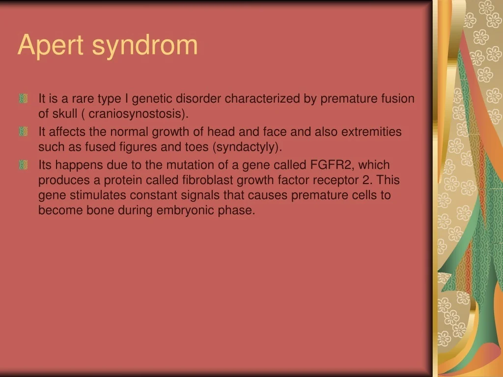 PPT APERT SYNDROME PowerPoint Presentation Free Download ID 9653738