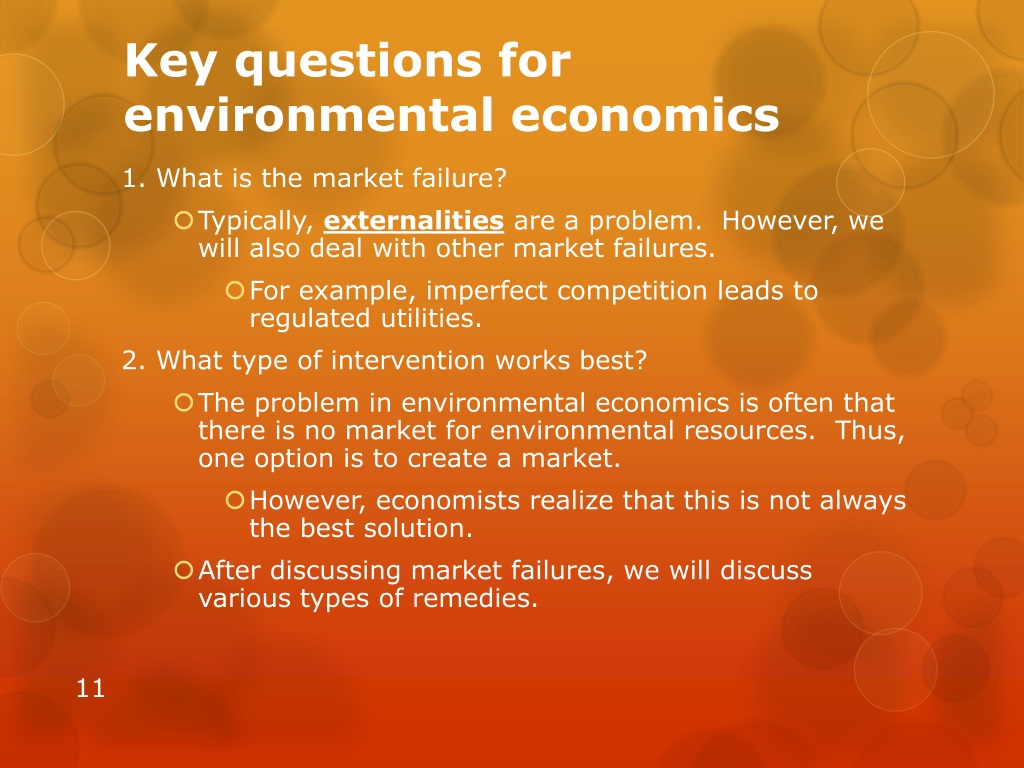 environmental economics assignment topics