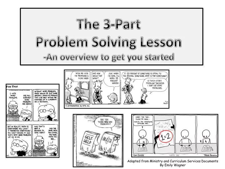 problem solving lesson year 3