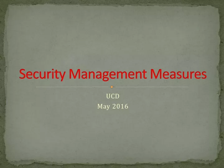 security management measures n.