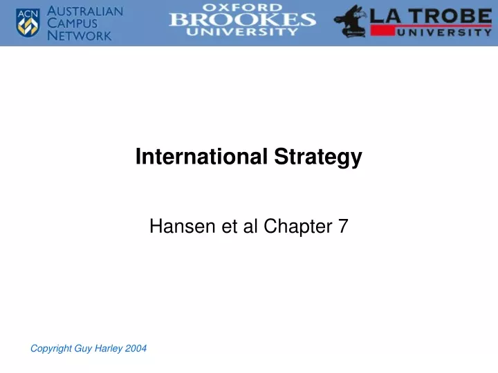 international strategy n.