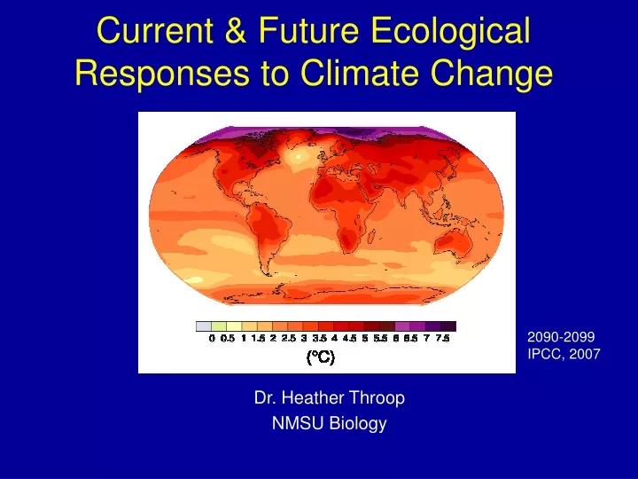 current future ecological responses to climate change n.
