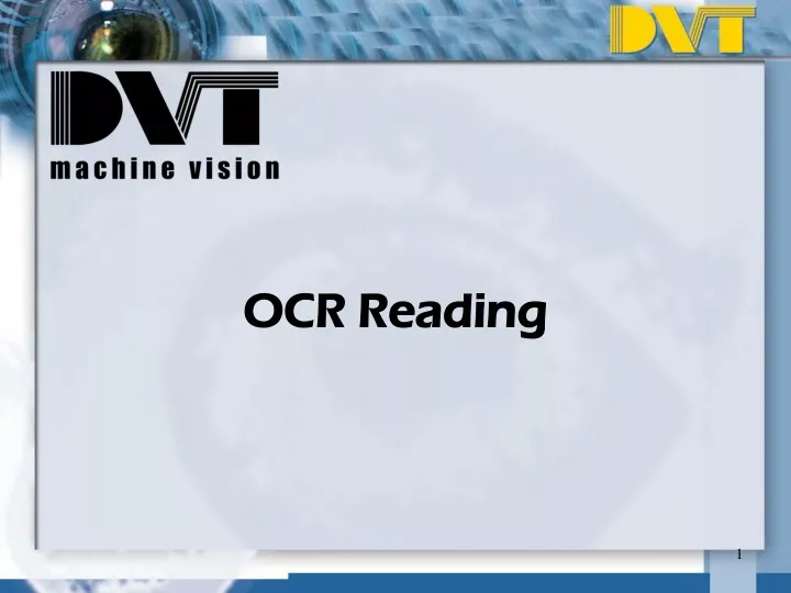 ocr reading n.