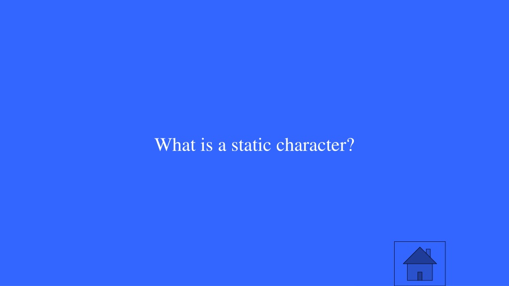 flat vs static character