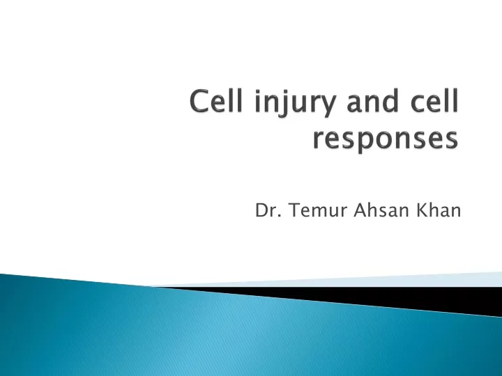 cell injury and cell responses n.