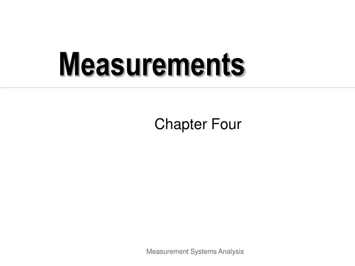 measurements n.
