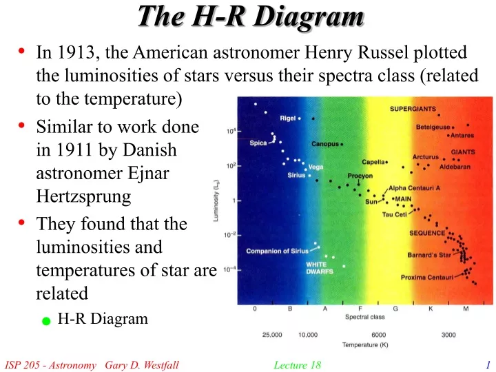 PPT The HR Diagram PowerPoint Presentation, free download ID9658956