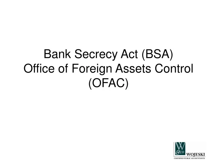 Office of foreign assets control ofac что это