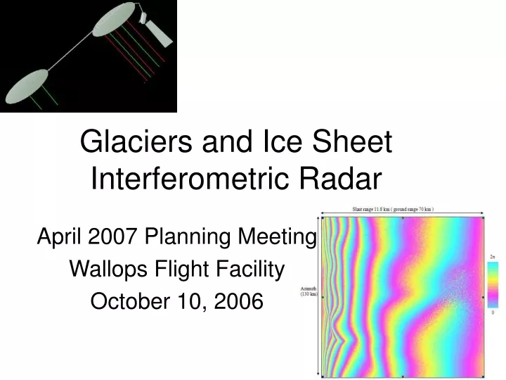 glaciers and ice sheet interferometric radar n.