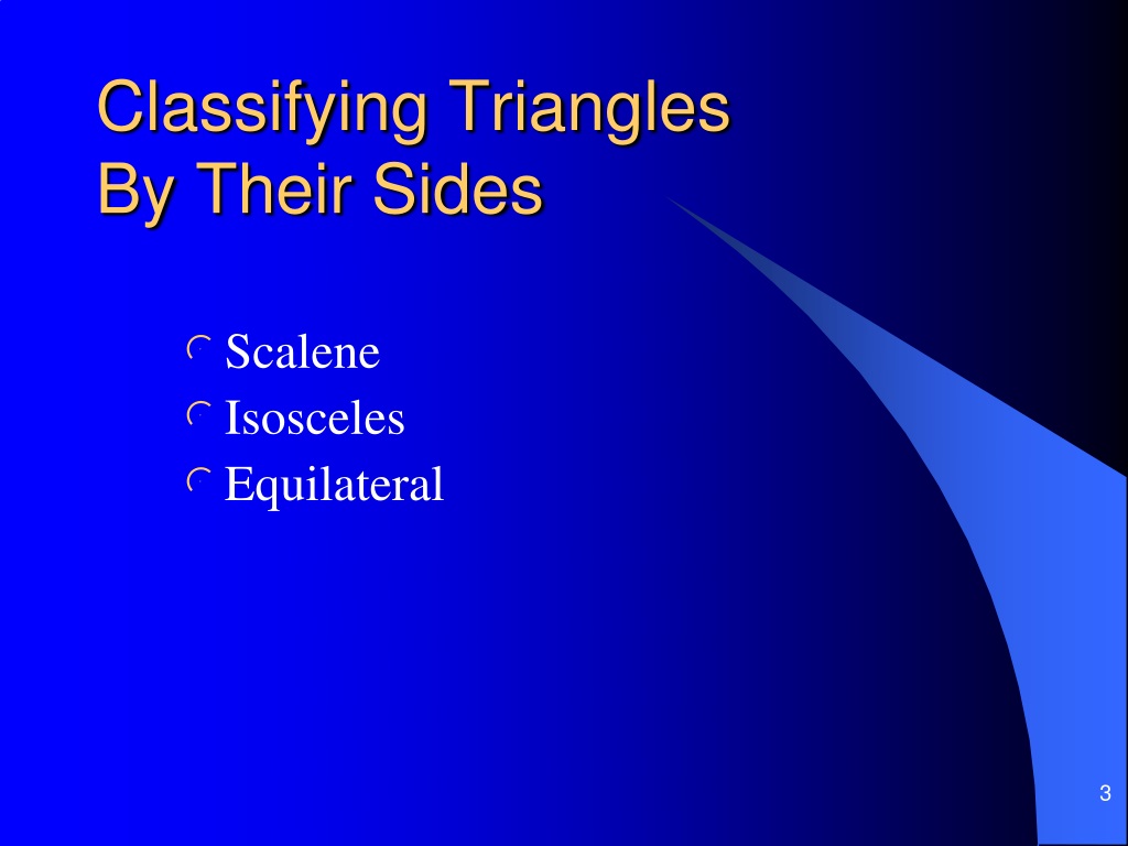 Ppt Classifying Triangles Powerpoint Presentation Free Download Id9660480 5407