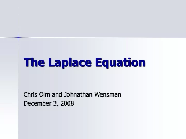 PPT - The Laplace Equation PowerPoint Presentation, Free Download - ID ...