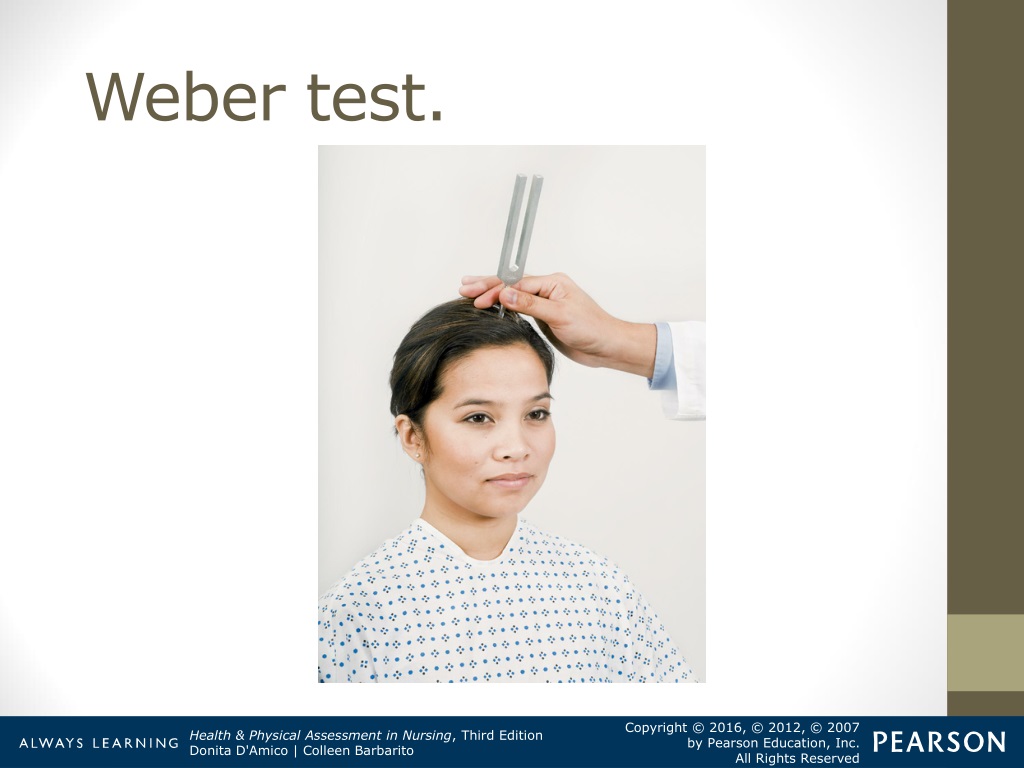 weber test positive