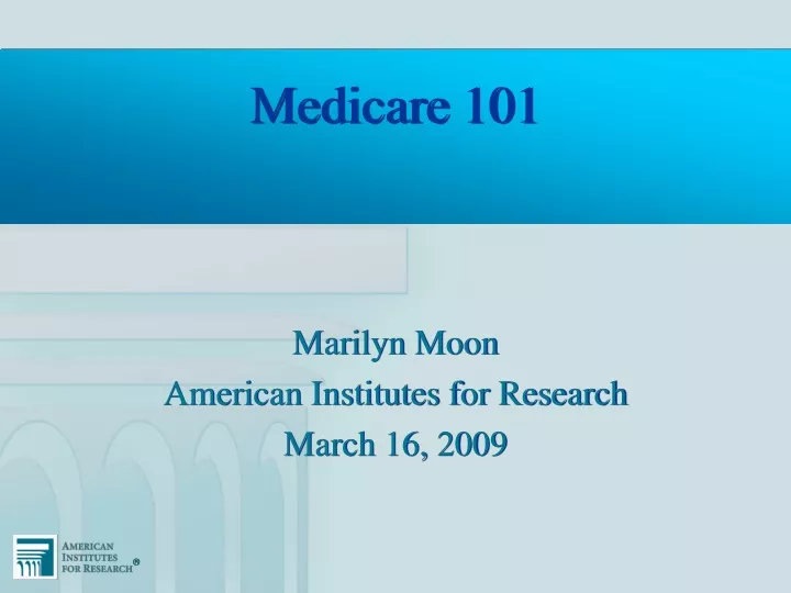 PPT Medicare 101 PowerPoint Presentation, free download ID9664204