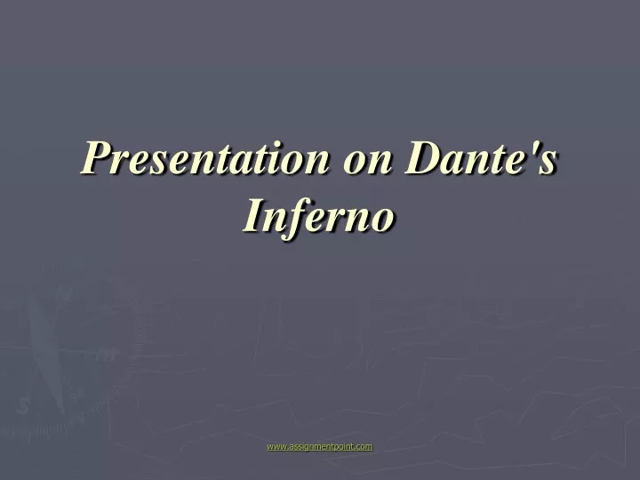 Ppt Presentation On Dantes Inferno Powerpoint Presentation Free