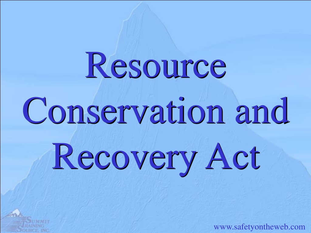 ppt-resource-conservation-and-recovery-act-powerpoint-presentation