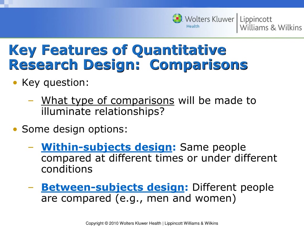 chapter 9 quantitative research design