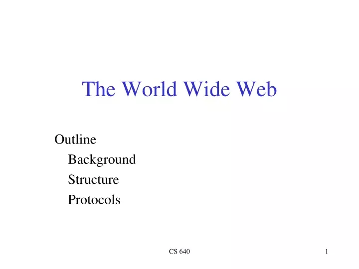 PPT - The World Wide Web PowerPoint Presentation, Free Download - ID ...