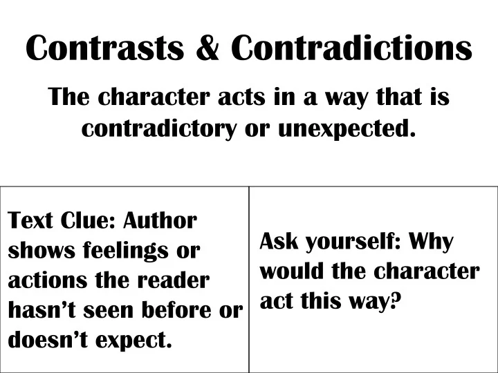 PPT Contrasts & Contradictions PowerPoint Presentation, free download