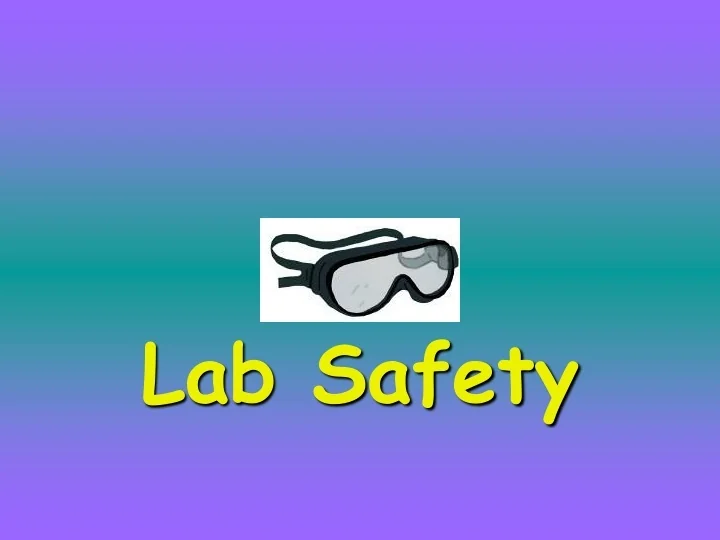 PPT Lab Safety PowerPoint Presentation, free download ID9668123